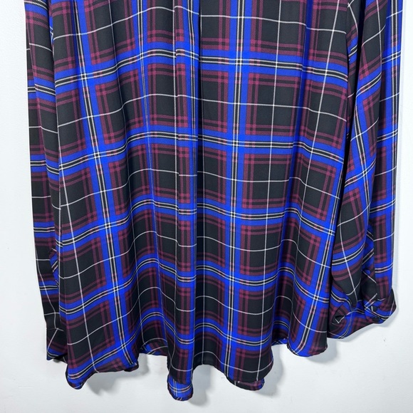 Torrid Challis Button-Down Long Sleeve Shirt Lightweight Sheer Size 5X - Picture 8 of 10